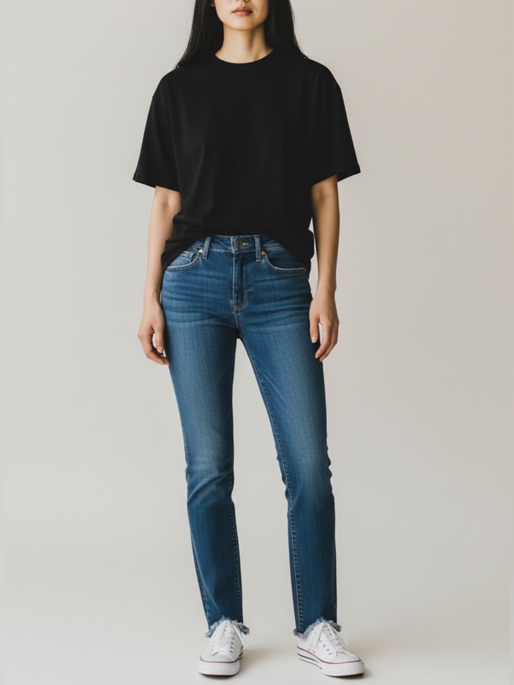 Frame Le High Skinny Jeans Dark Wash Size 24 Skinny Triangle Hem Sulham Denim